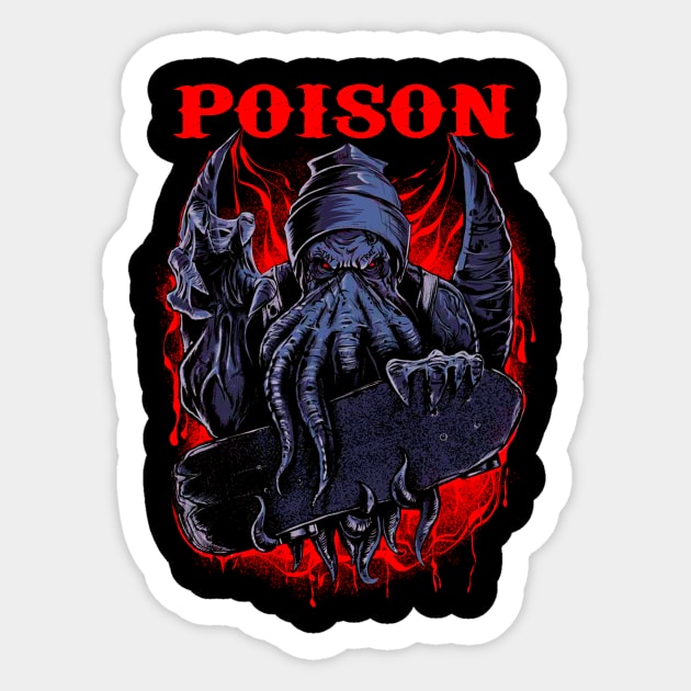 POISON BAND MERCHANDISE Sticker by Rons Frogss